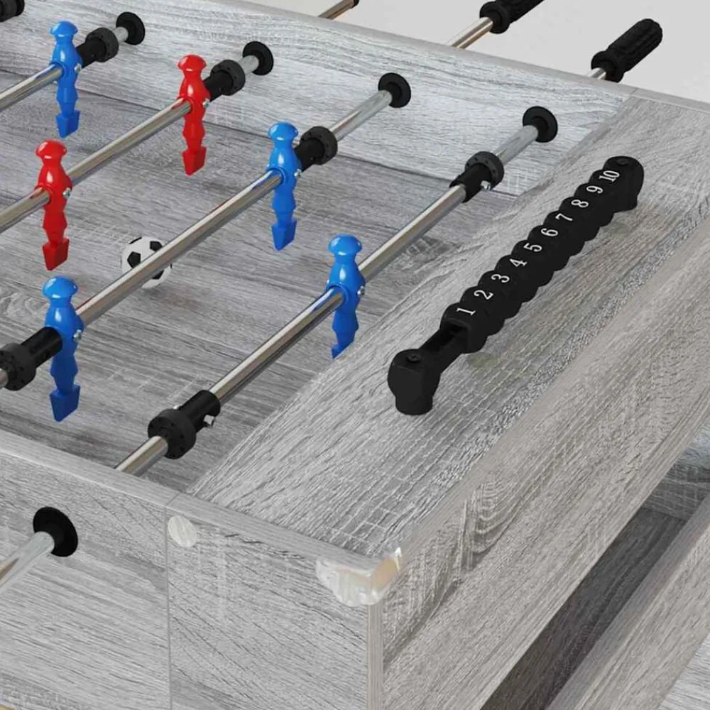 Binnenspelletjes*vidaXL Honkbaltafel Grijze Sonoma 125 x 60,5 x 80 cm Bewerkt hout Grijs sonoma