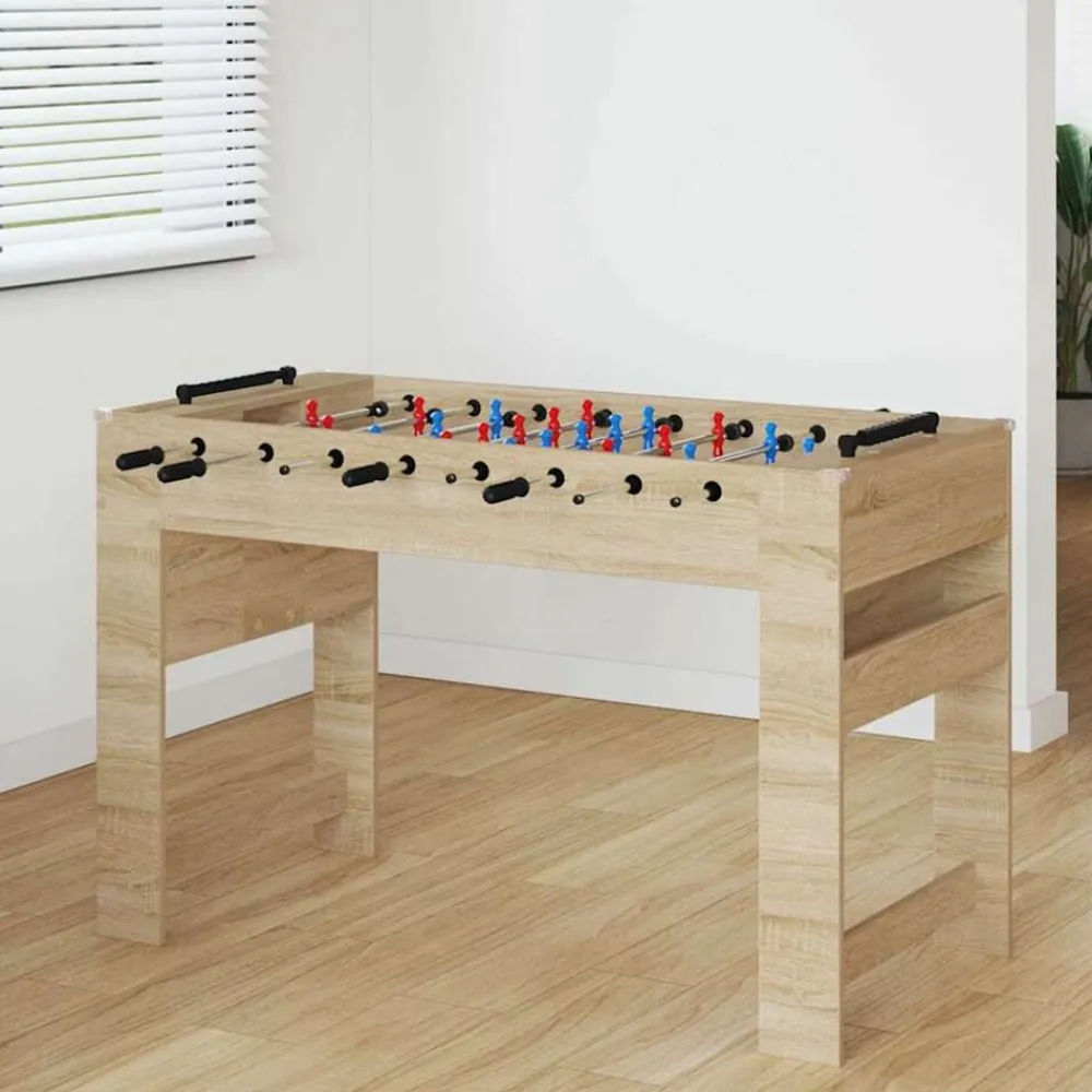 Binnenspelletjes*vidaXL Honkbaltafel 125 x 60,5 x 80 cm Bewerkt hout Sonoma eiken
