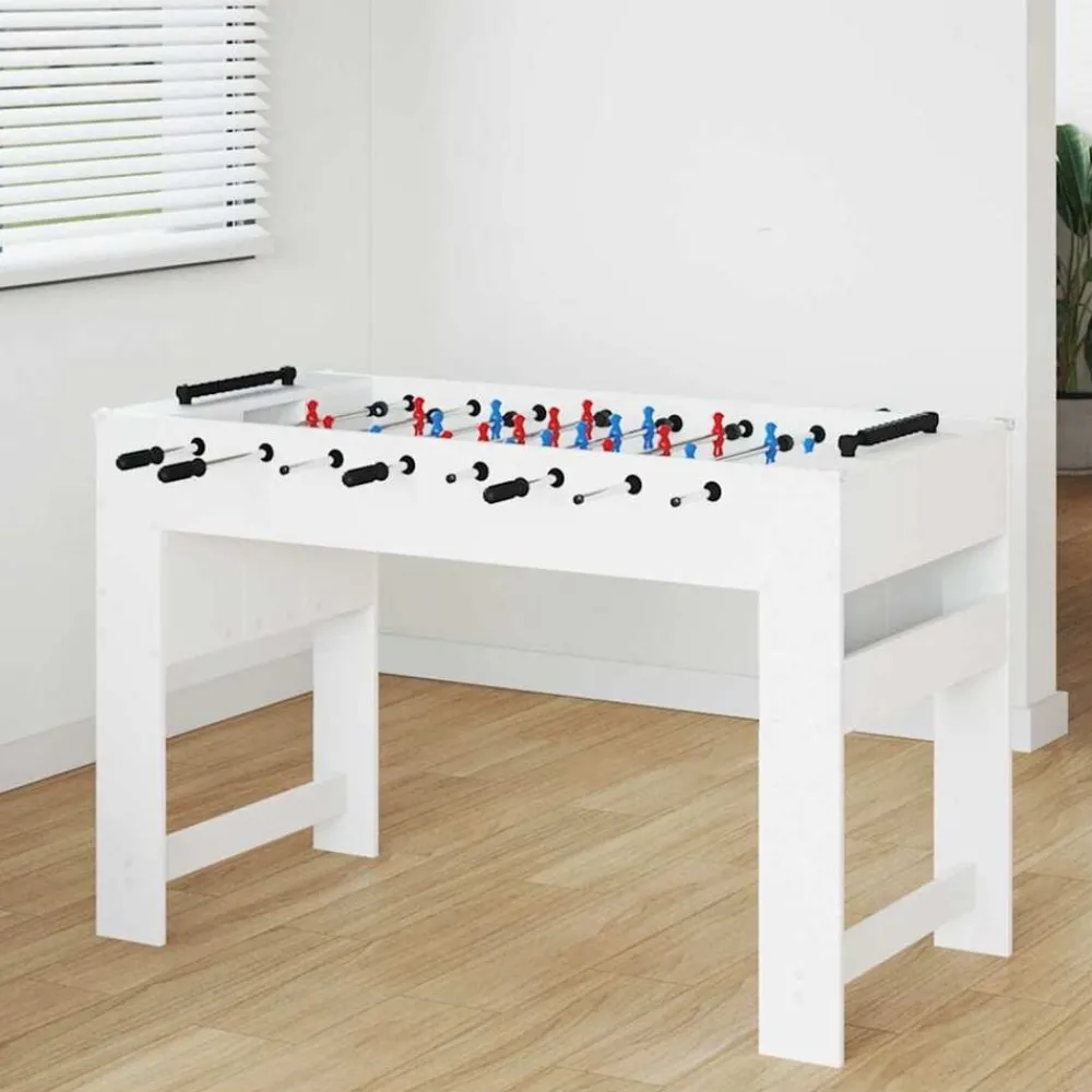 Binnenspelletjes*vidaXL Honkbaltafel 125 x 60,5 x 80 cm Bewerkt hout Wit