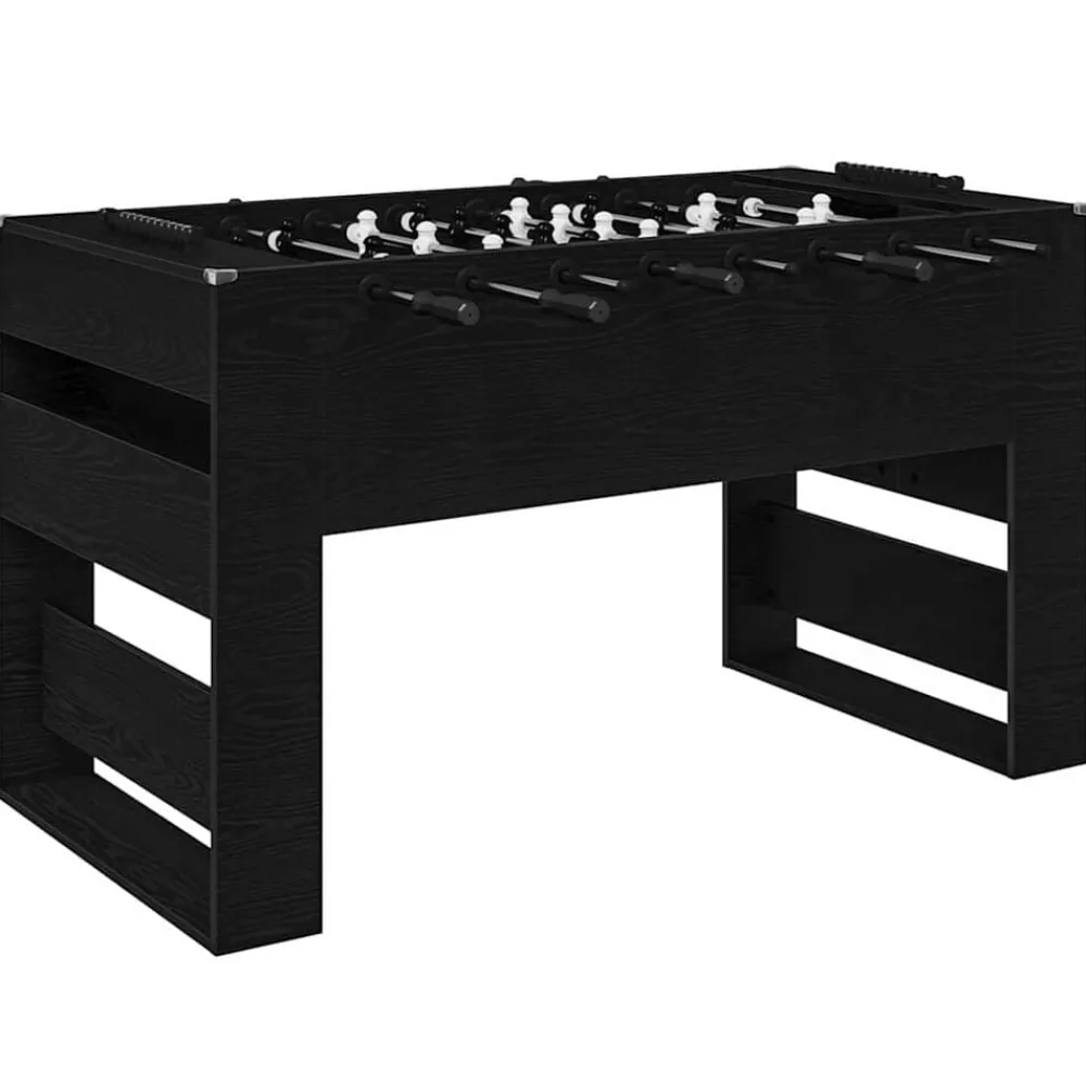 Honkbaltafel Zwarte Eik 146,5 x 74 x 85 cm Bewerkt hout>vidaXL Online