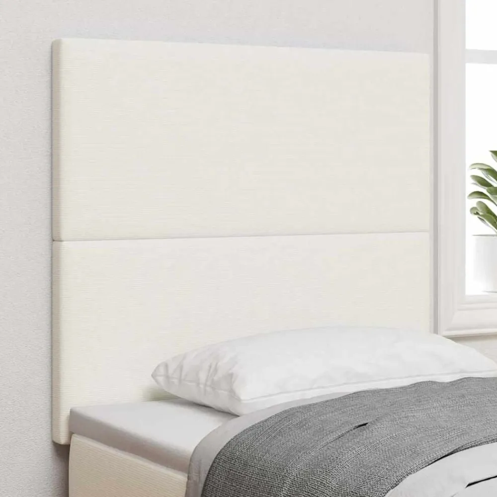Hoofdbord Crème 80 cm Katoen Stof>vidaXL Discount