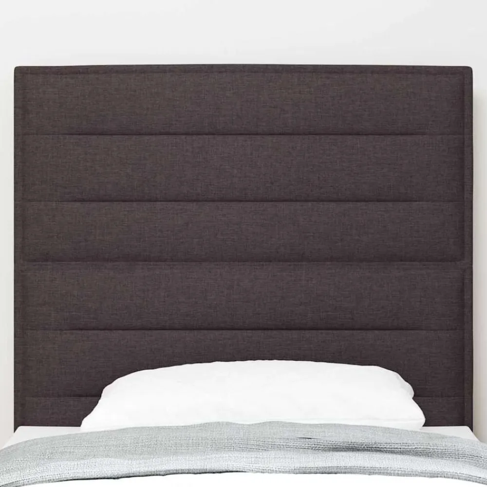 Bedden & Accessoires*vidaXL Hoofdbord 80 cm Stof Donkerbruin