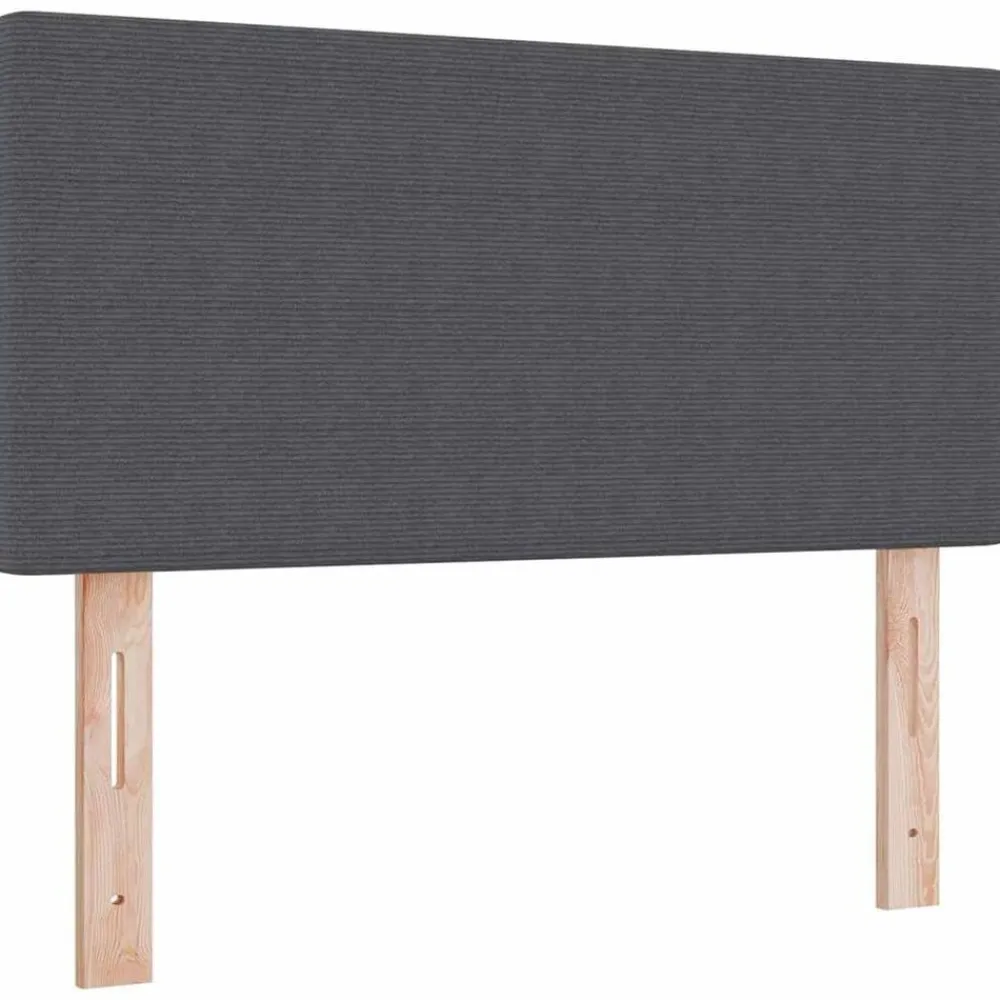 Bedden & Accessoires*vidaXL Hoofdbord 80 cm Katoen Stof Donkergrijs