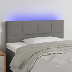 Hoofdbord LED 80x5x78/88 cm stof>vidaXL Clearance