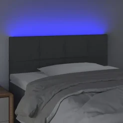 Hoofdbord LED 80x5x78/88 cm stof><noscript><img width=