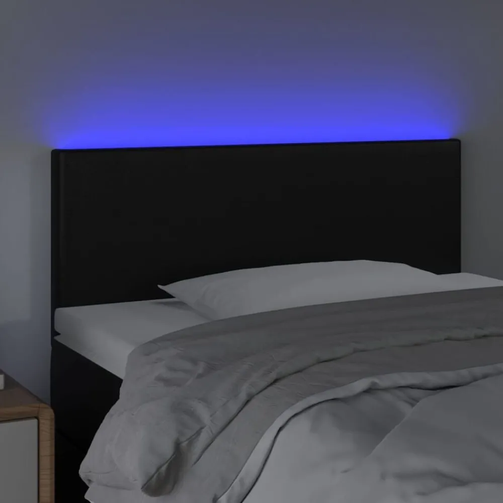 Hoofdbord LED 80x5x78/88 cm kunstleer>vidaXL