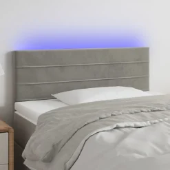 Hoofdbord LED 80x5x78/88 cm fluweel>vidaXL Sale