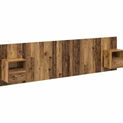 Hoofdbord Met Kast met lade 3 pcs Bewerkt hout>vidaXL Clearance