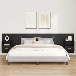 Hoofdbord Met Kast met lade 3 pcs Bewerkt hout>vidaXL Sale