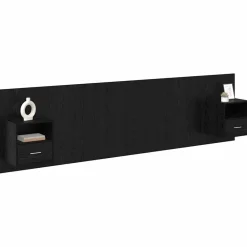 Hoofdbord Met Kast met lade 3 pcs Bewerkt hout><noscript><img width=