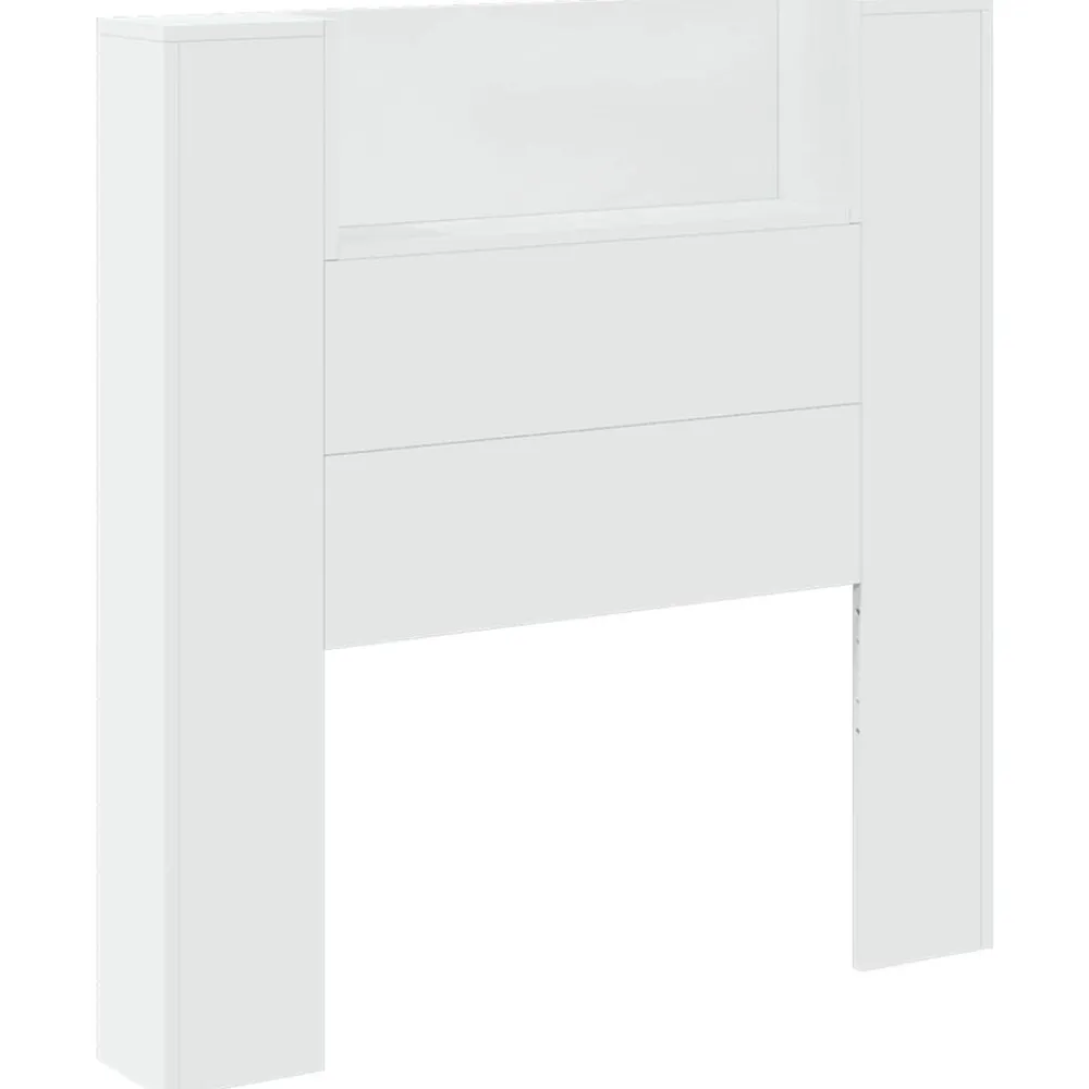 Bedden & Accessoires*vidaXL Hoofdbord met plank 100 x 16,5 x 103,5 cm Bewerkt hout Wit
