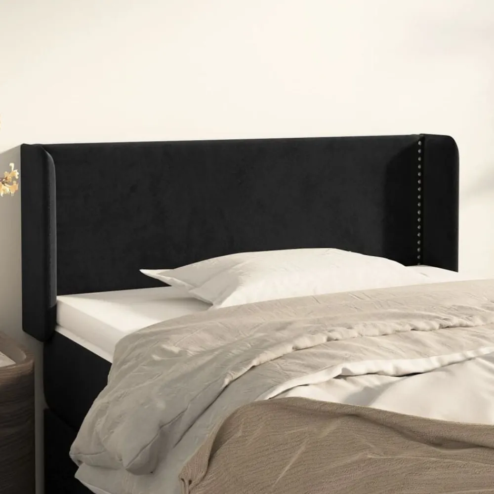 Hoofdbord met randen 93x16x78/88 cm fluweel>vidaXL New