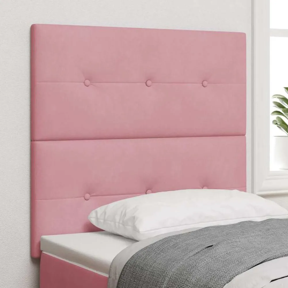 Bedden & Accessoires*vidaXL Hoofdbord 80 cm Fluweel Roze