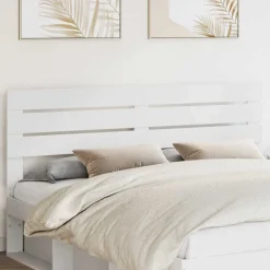 Bedden & Accessoires*vidaXL Hoofdbord 100 cm Bewerkt hout Wit