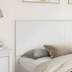 Bedden & Accessoires*vidaXL Hoofdbord 100 cm Geconstrueerd hout Wit