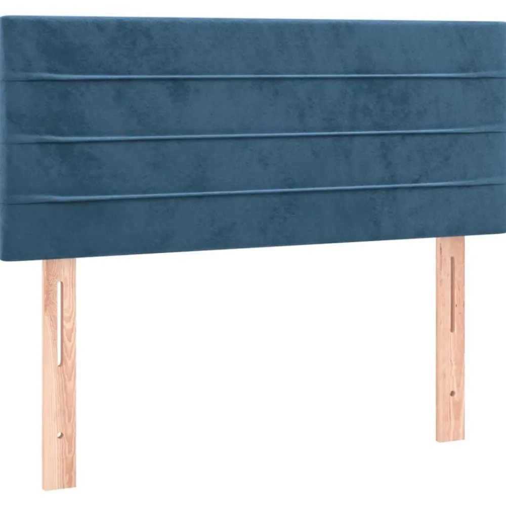 Bedden & Accessoires*vidaXL Hoofdbord 80x5x78/88 cm fluweel Donkerblauw