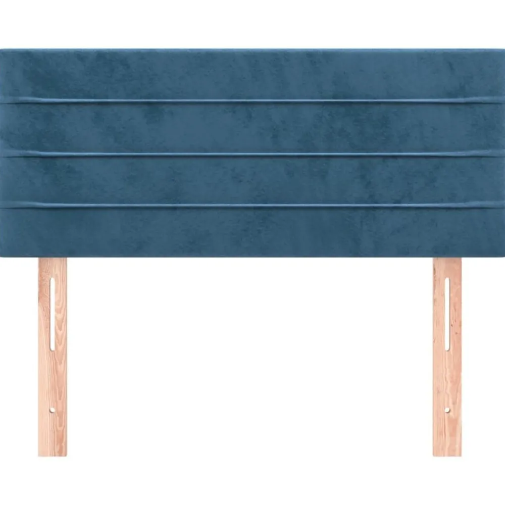 Bedden & Accessoires*vidaXL Hoofdbord 80x5x78/88 cm fluweel Donkerblauw