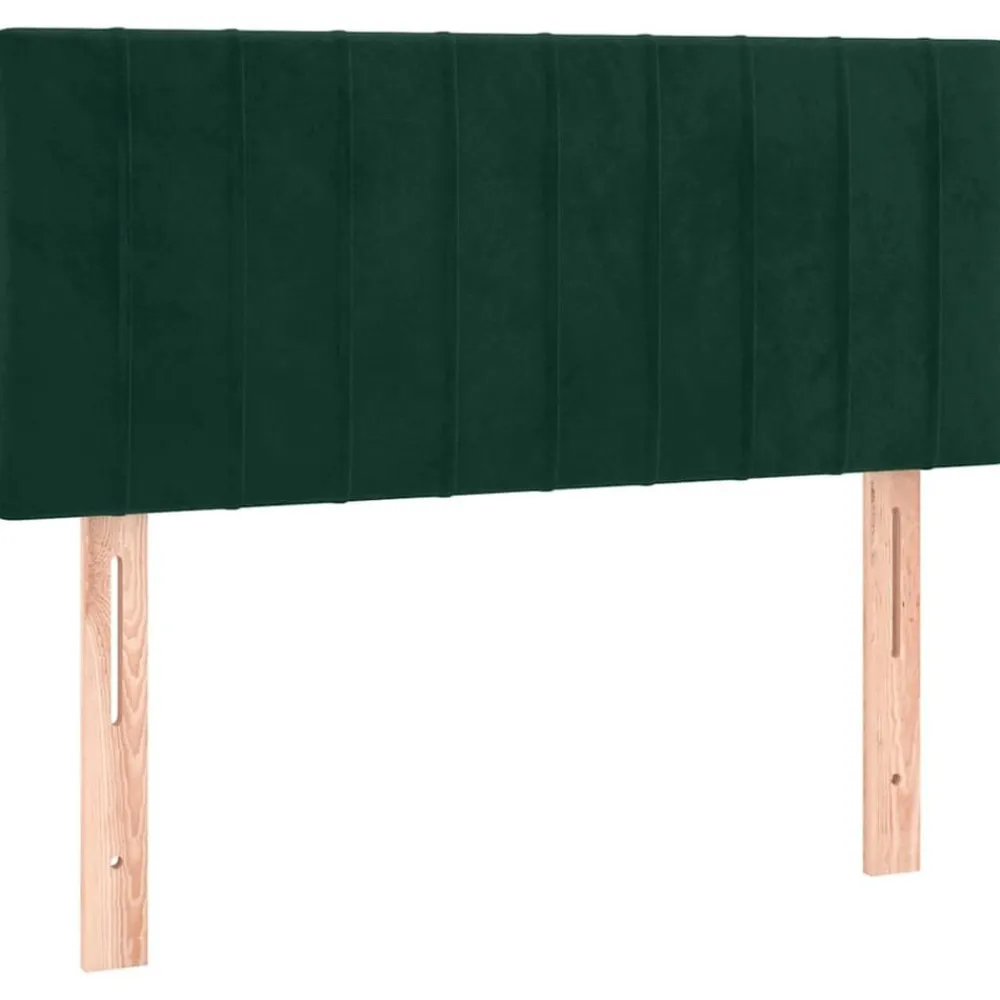 Bedden & Accessoires*vidaXL Hoofdbord 80x5x78/88 cm fluweel Donkergroen