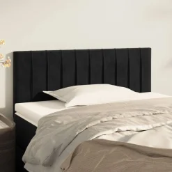 Bedden & Accessoires*vidaXL Hoofdbord 80x5x78/88 cm fluweel Zwart