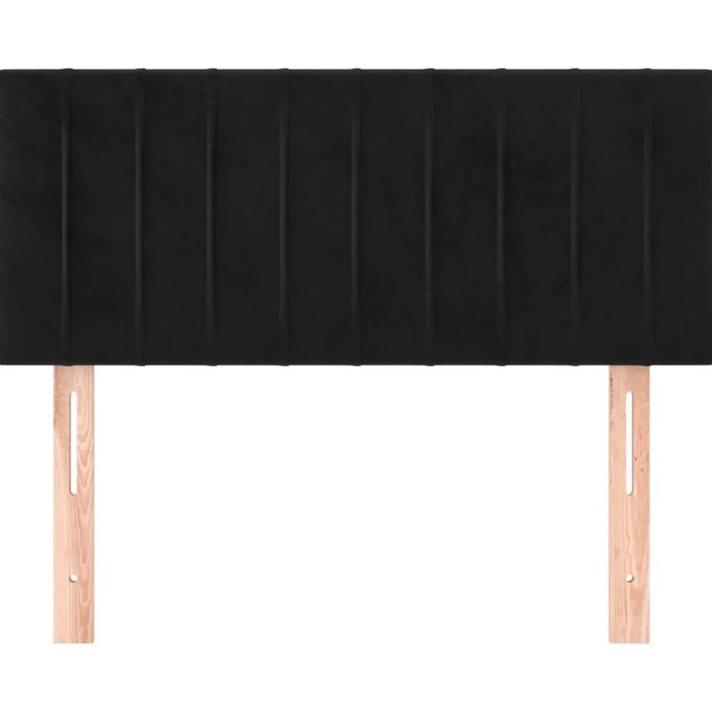 Bedden & Accessoires*vidaXL Hoofdbord 80x5x78/88 cm fluweel Zwart