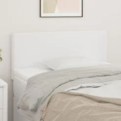 Bedden & Accessoires*vidaXL Hoofdbord 80x5x78/88 cm kunstleer Wit