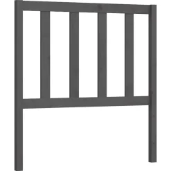 Bedden & Accessoires*vidaXL Hoofdbord 81x4x100 cm massief grenenhout Grijs