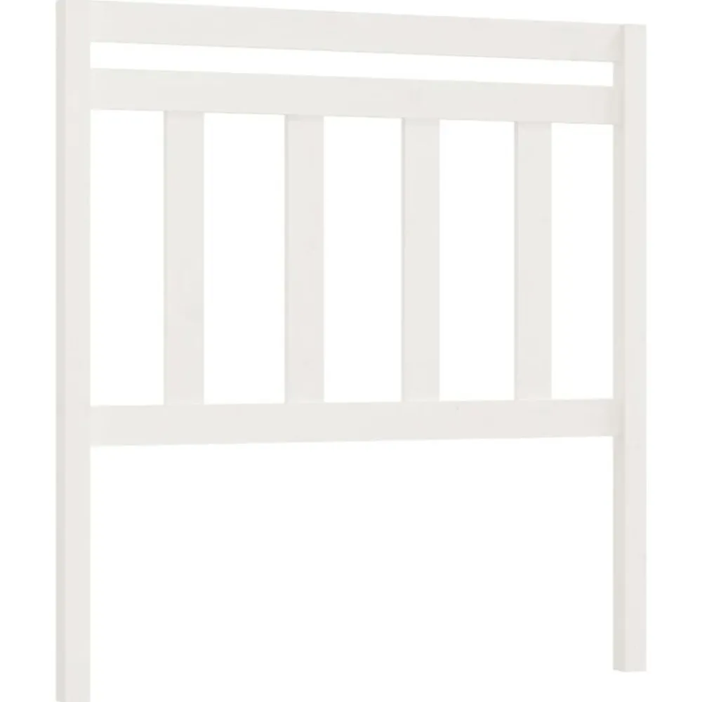 Bedden & Accessoires*vidaXL Hoofdbord 96x4x100 cm massief grenenhout Wit