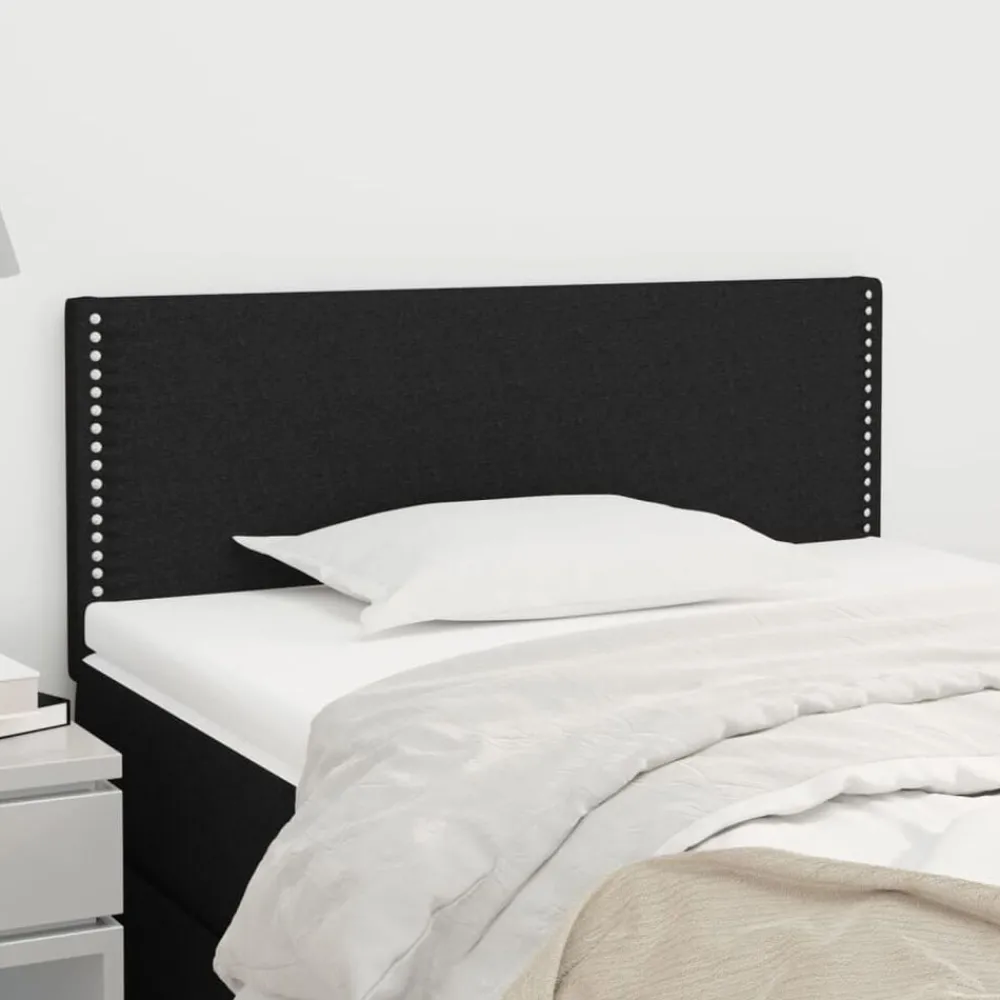 Bedden & Accessoires*vidaXL Hoofdbord 80x5x78/88 cm stof Zwart
