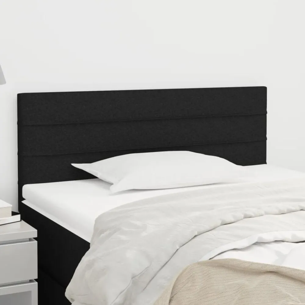 Bedden & Accessoires*vidaXL Hoofdbord 80x5x78/88 cm stof Zwart