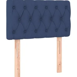 Bedden & Accessoires*vidaXL Hoofdbord 80x7x78/88 cm stof Blauw