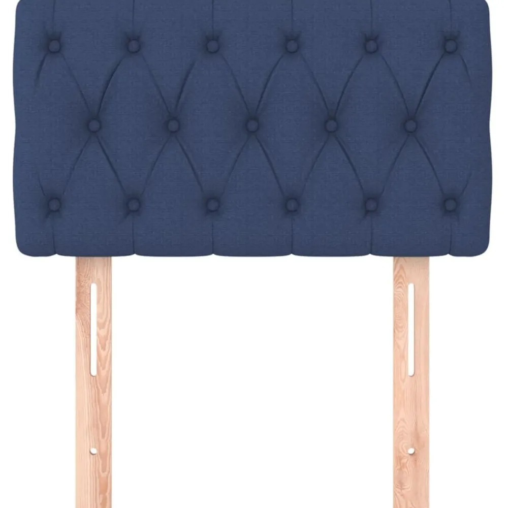 Bedden & Accessoires*vidaXL Hoofdbord 80x7x78/88 cm stof Blauw