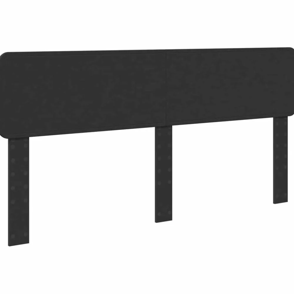 Bedden & Accessoires*vidaXL Hoofdbord Eiken 90 cm Bewerkt hout Zwart
