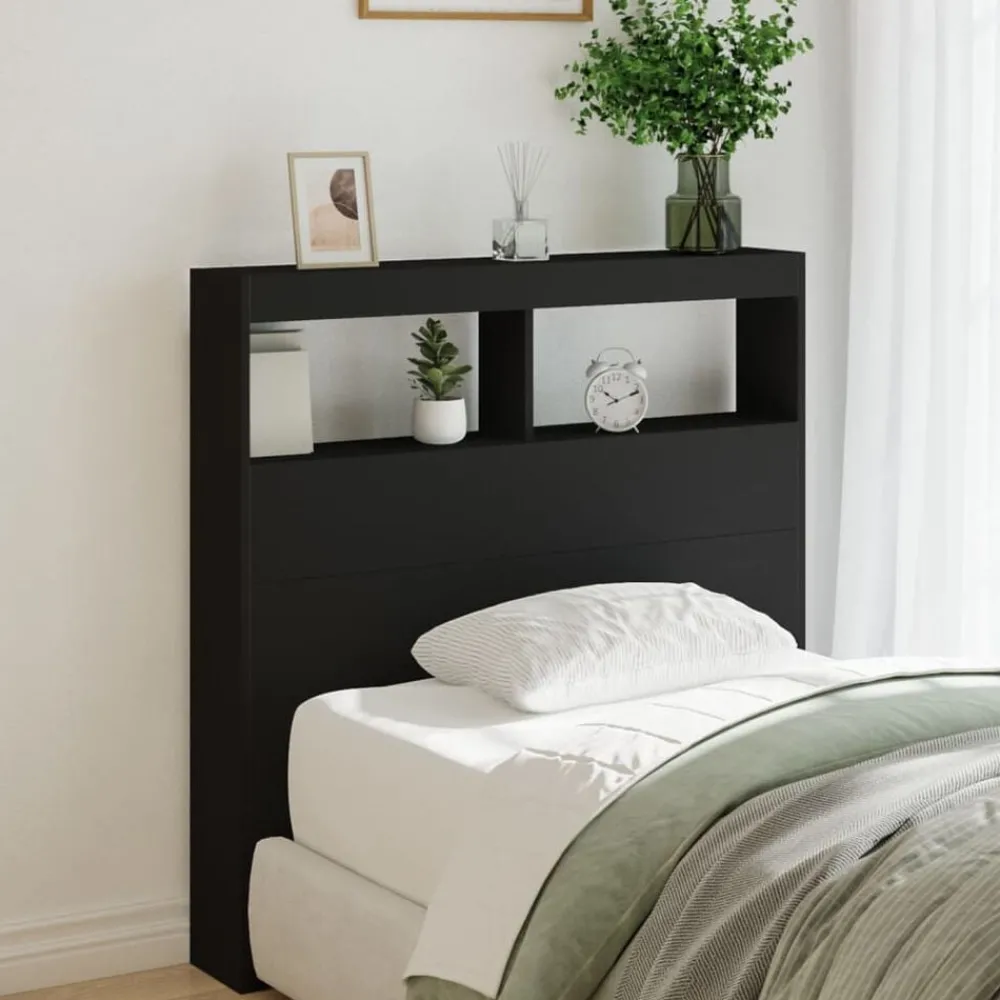 Hoofdbordkast met LED-verlichting 100x17x102 cm>vidaXL Clearance