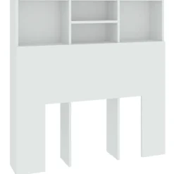 Bedden & Accessoires*vidaXL Hoofdbordkast 100x19x103,5 cm Wit