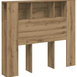Hoofdbordkast 120x19x104,5cm bewerkt hout artisanaal eikenkleur>vidaXL