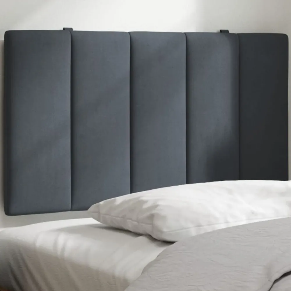 Bedden & Accessoires*vidaXL Hoofdbordkussen "Hanko" 80 cm fluweel Donkergrijs