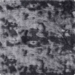 Woon- & Tuinaccessoires*vidaXL Hoogpolig vloerkleed NAVARRA 120x120 cm polyester Donkergrijs