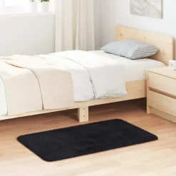 Woon- & Tuinaccessoires*vidaXL Hoogpolig vloerkleed NAVARRA 60x100 cm polyester Zwart