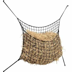 Agrarische Sector*vidaXL Hooinetten 2 st 90x60 cm rechthoekig polypropeen Zwart