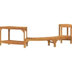 Hottub Omgeving Half-Rond Bruin 252 x 112 x 55,5 cm>vidaXL Discount