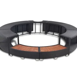 Hottub-ombouw poly rattan><noscript><img width=