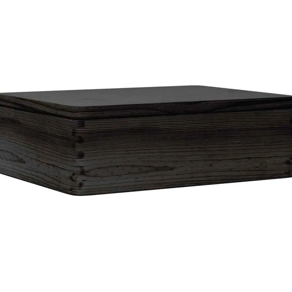 Houten kist met deksel 40x30x13 cm massief grenenhout>vidaXL Online
