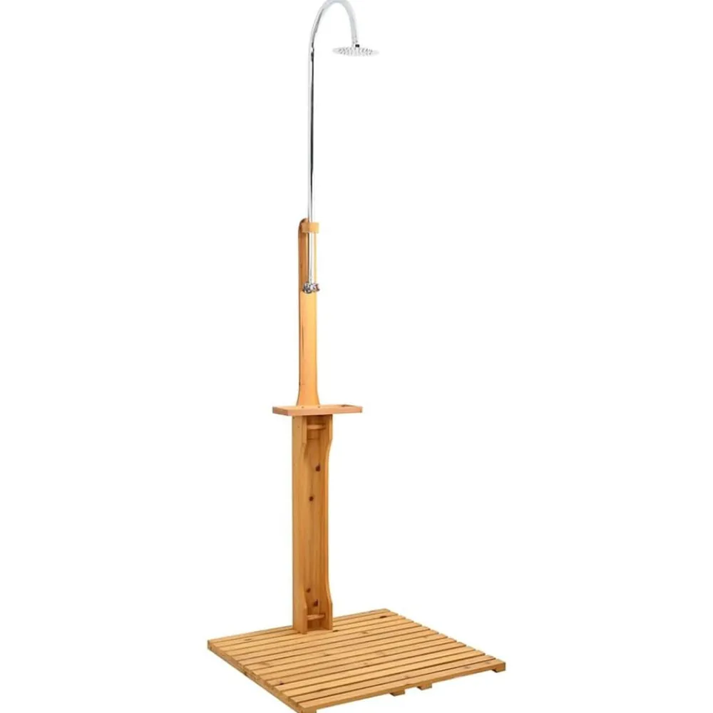 Zwembaden & Spa'S*vidaXL Houten tuindouche Bruin