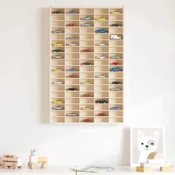 Houten Verzamelaarsvitrine met 90 Vakken 50,5x4,5x79cm><noscript><img width=