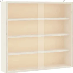 Boekenkasten & Wandplanken*vidaXL Houten verzamelvitrine met deuren 40x8,5x37 cm