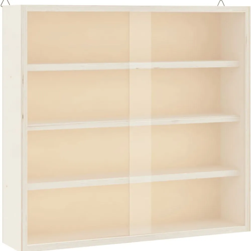 Boekenkasten & Wandplanken*vidaXL Houten verzamelvitrine met deuren 40x8,5x37 cm
