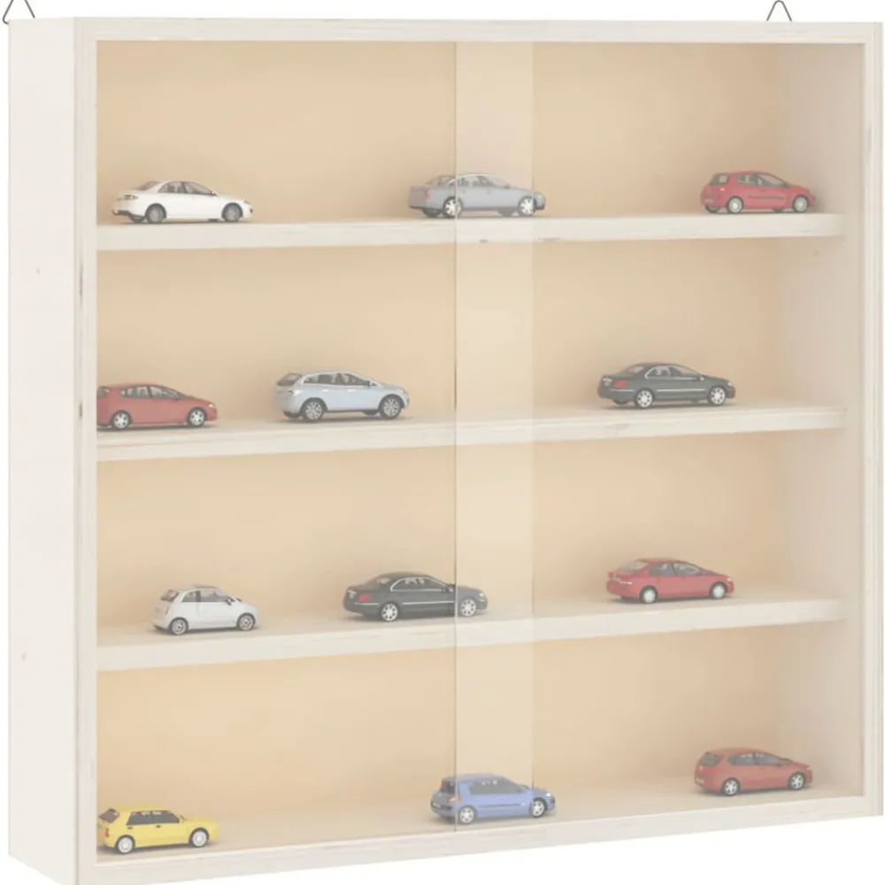 Boekenkasten & Wandplanken*vidaXL Houten verzamelvitrine met deuren 40x8,5x37 cm