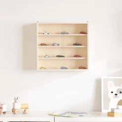 Boekenkasten & Wandplanken*vidaXL Houten verzamelvitrine met deuren 40x8,5x37 cm