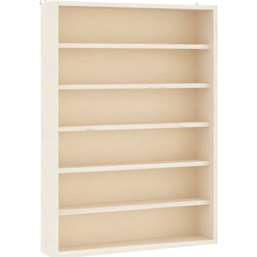 Houten verzamelvitrine met 6 planken 40x8,5x55 cm>vidaXL Clearance