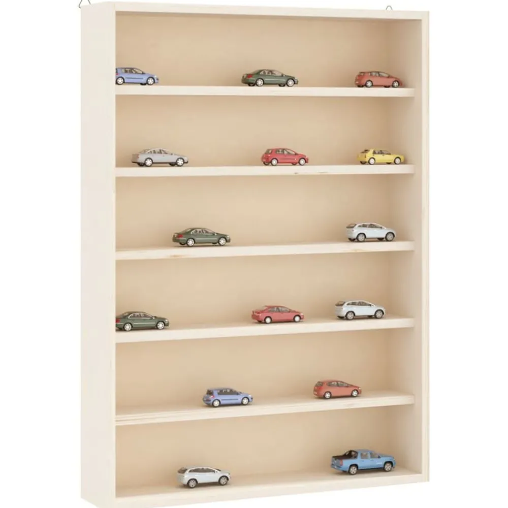 Houten verzamelvitrine met 6 planken 40x8,5x55 cm>vidaXL Clearance